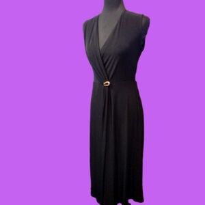 𝅺BLACK Calvin Klein Wrap Dress